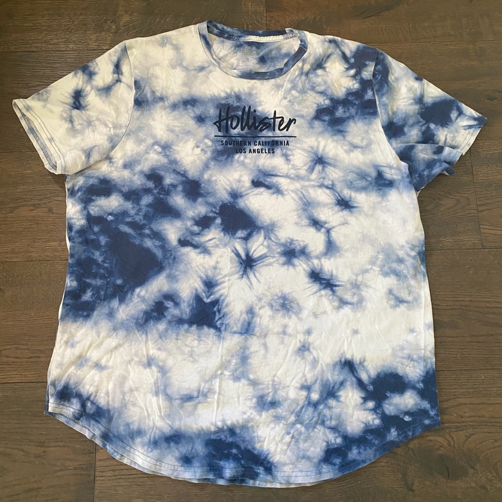 Blue Tie-Dye Hollister T-shirt